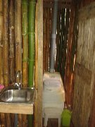 forest hotel accommodation composting toilet in rosalie jungle dominica